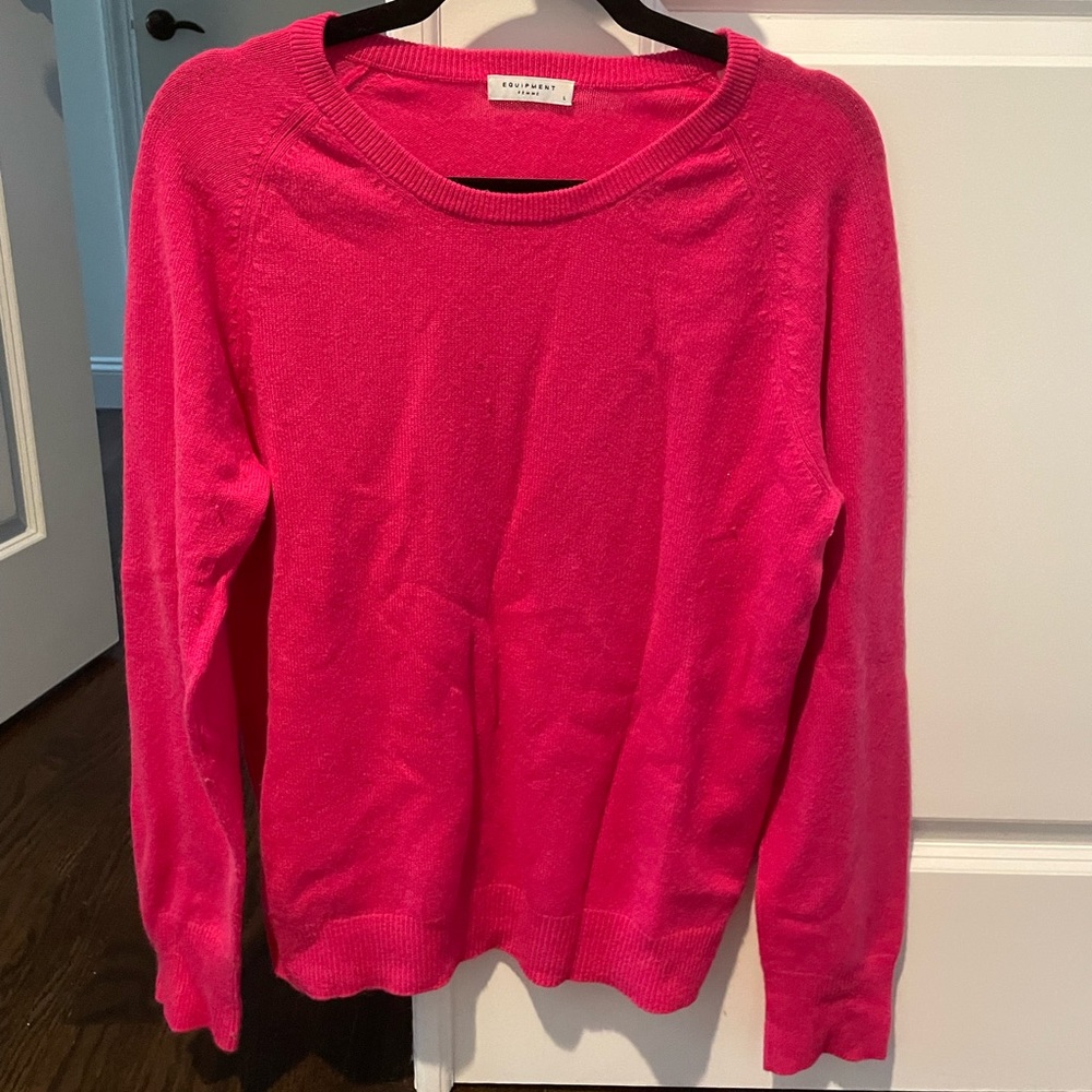 100% cashmere pink sweater 💕